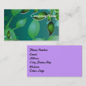 Blätter "Fresh Garden" Visitenkarte (Vorne/Hinten)