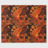 Blätter für Abstrakte Waldbäume im Herbst Geschenkpapier (Flach)