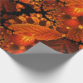 Blätter für Abstrakte Waldbäume im Herbst Geschenkpapier (Ecke)