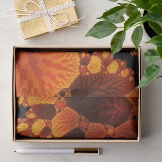 Blätter für Abstrakte Waldbäume im Herbst Seidenpapier (Geschenk)