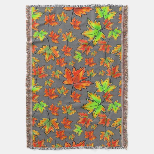 Blätter für Ahorn-Blätter in Rot-Orange Decke (Vorderseite Vertikal)