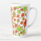 Blätter für Ahorn-Blätter in Rot-Orange Milchtasse (Rechts)