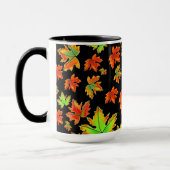 Blätter für Ahorn-Blätter in Rot-Orange Tasse (Links)