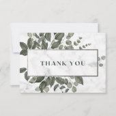 Blätter für Aquarellbilder Dankeskarte (Vorderseite)