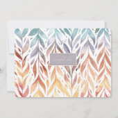 Blätter für Aquarellbilder Einladung (Rückseite)