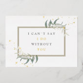 Blätter für Aquarellbilder Folieneinladung (Vorderseite)