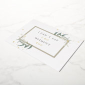 Blätter für Aquarellbilder Folieneinladung (Gedreht)