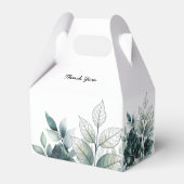 Blätter für Aquarellbilder Gastgeschenk Hochzeit Geschenkschachtel (Rückseite)