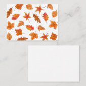 Blätter für Aquarellbilder Mitteilungskarte (Vorne/Hinten)