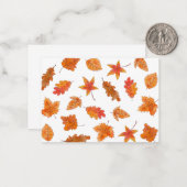 Blätter für Aquarellbilder Mitteilungskarte (Vorderseite/Rückseite Beispiel)