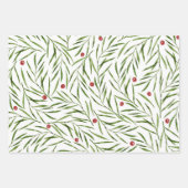 Blätter für Aquarellbilder und Berries Winter   (Vorderseite 3)