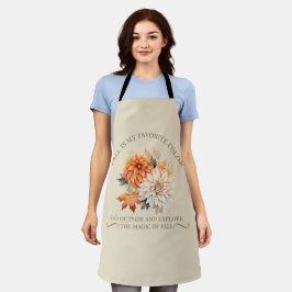 Blätter für Aquarellfarben fallen Herbstkurse an Schürze