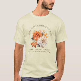 Blätter für Aquarellfarben fallen Herbstkurse an T-Shirt
