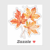 Blätter für Aquarellmaple Aufkleber (Blatt)