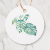 Blätter für Aquarellpalme Geschenkanhänger (Vorderseite)