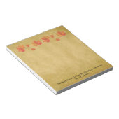 Blätter für benutzerdefinierte Maple Kleiner Notep Notizblock (angewinkelt)