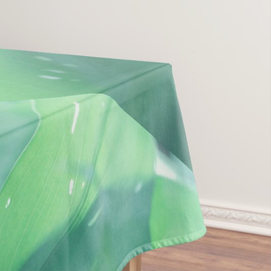 Blätter für blassgrüne Pflanze Muster Tischdecke (Beispiel)