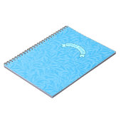 Blätter für Blue Individuelle Name Notebook Notizblock (Linke Seite)