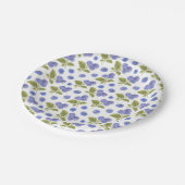 Blätter für Blueberry und Blueberry Pappteller (Schrägansicht)