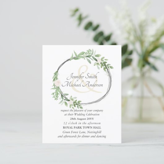 Blätter für Blumenkranke mit Hochzeitsampern (Stehend Vorderseite)