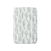 Blätter für botanische Wasserfarben Badematte (Vorderseite Vertikal)