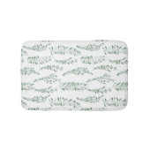 Blätter für botanische Wasserfarben Badematte (Vorderseite)