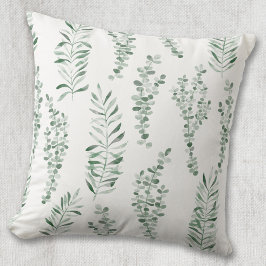 Blätter für botanische Wasserfarben Kissen