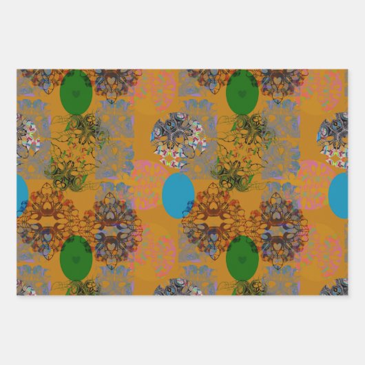 Blätter für das blaue Umhüllungspapier Orange Brow (Vorderseite)