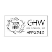 Blätter für das Firmenlogo genehmigt Gummistempel (Prägung)