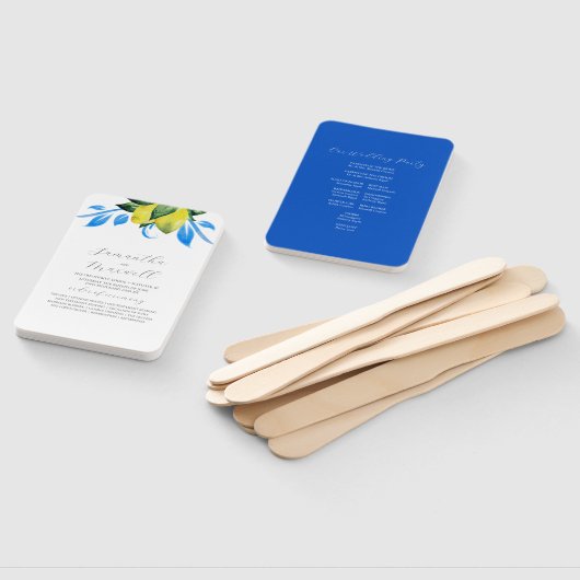 Blätter für das Hochzeitsprogramm "Botanische Zitr Fächer (Non-assembled)