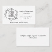 Blätter für das Logo für benutzerdefinierte Untern Visitenkarte (Vorne/Hinten)