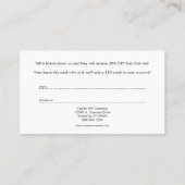 Blätter für das Referenzprogramm Empfehlungskarte (Rückseite)