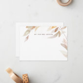 Blätter für den Autumn Branch (Aquarellfarben) - C Mitteilungskarte (Vorderseite/Rückseite Beispiel)