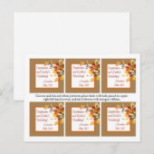 Blätter für den Autumn Branch Postkarte (Vorne/Hinten)