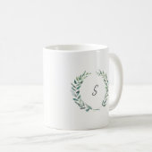 Blätter für den botanischen Olivenzweig Kaffeetasse (VorderseiteRechts)