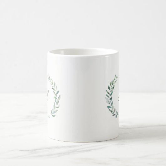 Blätter für den botanischen Olivenzweig Kaffeetasse (Mittel)