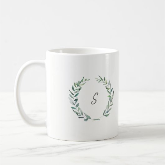 Blätter für den botanischen Olivenzweig Kaffeetasse (Links)