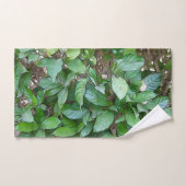 Blätter für den Garten bemalt Badhandtuch Set (Handtuch)