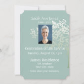 Blätter für den grünen Weißen Baum - Einladung (Vorderseite)