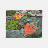 Blätter für den Herbstwald Fleecedecke (Vorderseite (Horizontal))