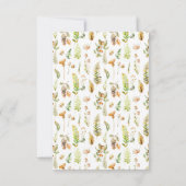 Blätter für den Herbstwald Hochzeit im Herbst RSVP Karte (Rückseite)