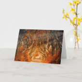 Blätter für den Herbstwald Karte (Gelbe Blume)