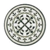 Blätter für den mittelalterlichen, grünen, beigen  schneidebrett (Vorderseite)