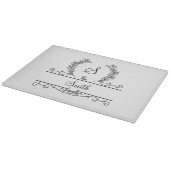 Blätter für den Schriftart Monogram Familienname S Schneidebrett (Ecke)