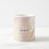 Blätter für die Blattgold-Rose, roh Kaffeetasse (Mittel)