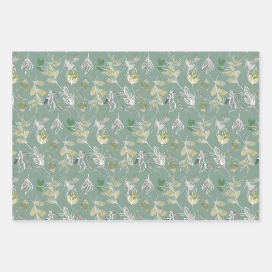 Blätter für die Farbe des grünen Wassers (Vorderseite 3)