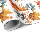 Blätter für die Farbe des Herbstes Geschenkpapier (Rolleneckpunkt)