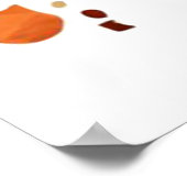 Blätter für die Farbe des Herbstes Poster (Ecke)