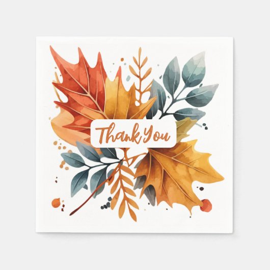 Blätter für die Farbe des Herbstes Serviette (Vorderseite)