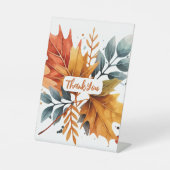 Blätter für die Farbe des Herbstes Sockelschild (Vorderseite)